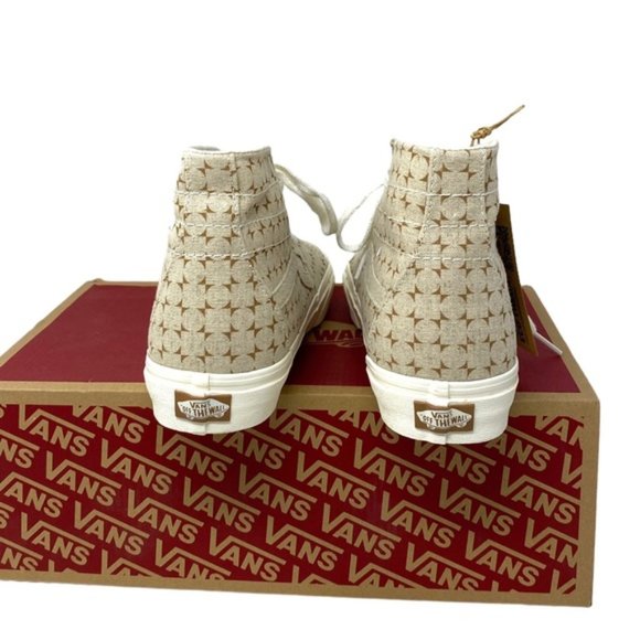 VANS Sk8-Hi Tapered Shoes High Top Canvas Beige Men’s Size Sneakers VN0A5KRUBRO - Picture 5 of 9